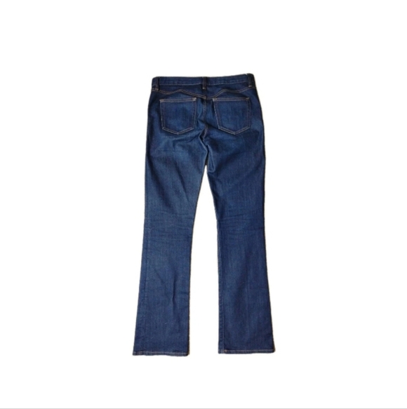 GAP 1969 Perfect Boot Jeans Dark Distressed Stretch Women's Size 29 Long - Picture 2 of 5